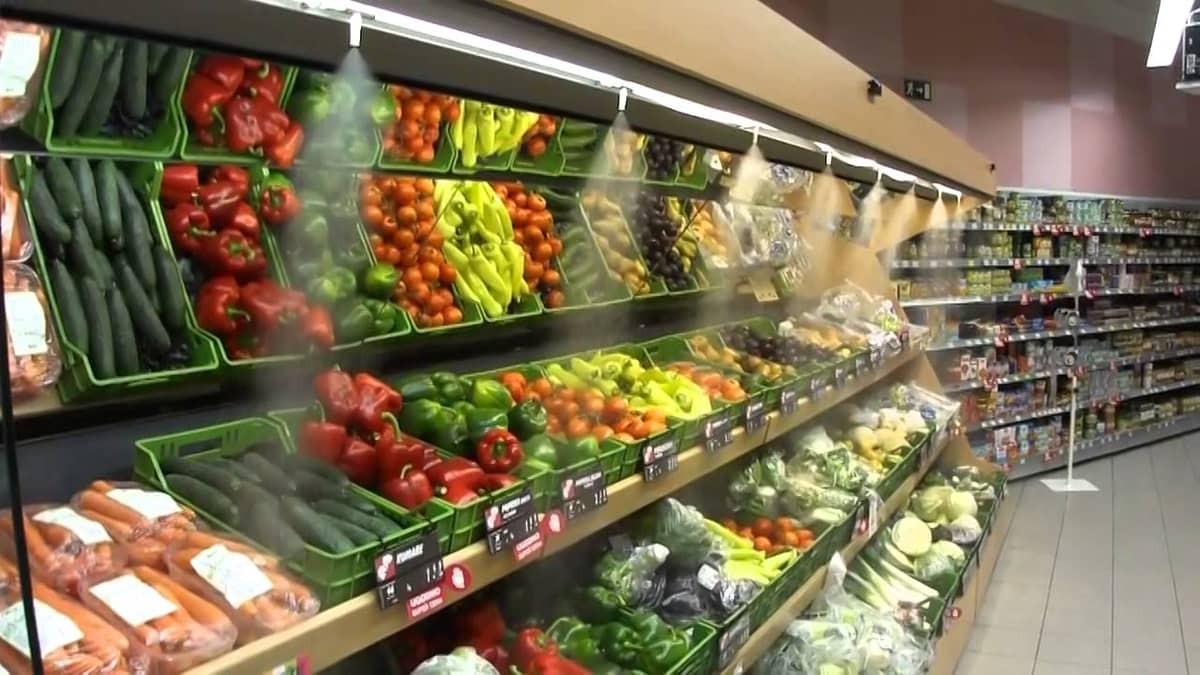 Хранение овощей и фруктов в магазине